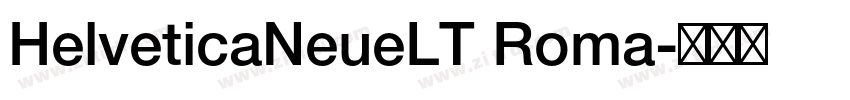HelveticaNeueLT Roma字体转换